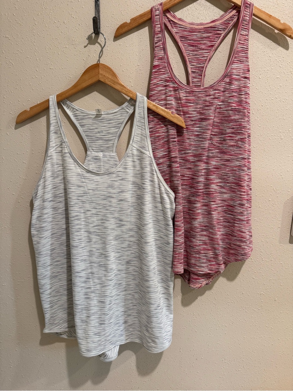 lululemon athletica Racerback Tank Tops - Pink & Light Gray Space-Dye 10